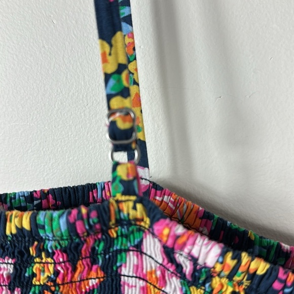 J. Crew Factory Floral Smocked Tiered Midi Dress XS - Picture 10 of 12